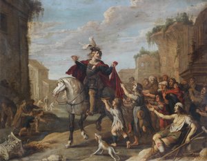 Saint Martin divisant son manteau - Hans Jordaens III