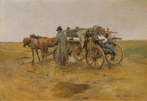 Transport de blessés - Hans Larwin