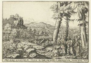 Paysage avec le Christ et la femme de Canaan - Hans Lautensack