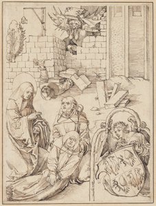 Saint Benoît ressuscitant un moine tué par le diable