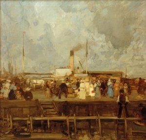 Arrivée du vapeur - Hans Looschen