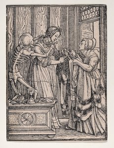 La comtesse, de La Danse de la Mort, vers 1526, publié en 1538 - Hans Lützelburger