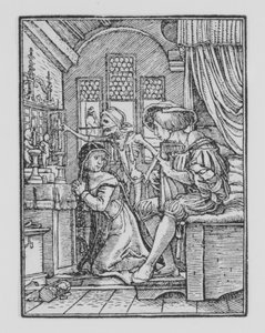La Nonne, de La Danse de la Mort, vers 1526, publié 1538 - Hans Lützelburger