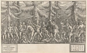 Bataille des hommes nus et des paysans - Hans Lützelburger, after Master NH