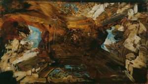 Esquisse de couleur pour le plafond "Les quatre parties du monde" - Hans Makart