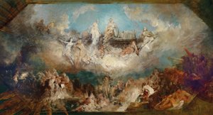 Le naufrage du trésor des Nibelungen dans le Rhin, 1882-1884 - Hans Makart