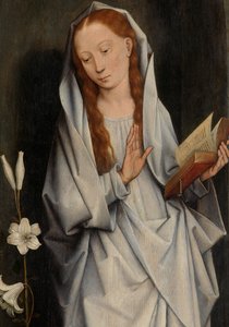 Détail de la Vierge, du revers d