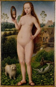 Vanité, panneau central du Triptyque de la Vanité terrestre et du Salut divin, vers 1485