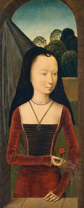 Jeune femme avec un œillet, vers 1485-90 - Hans Memling