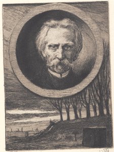 Portrait du poète Kaalund - Hans Nikolaj Hansen