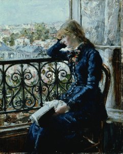 À la fenêtre, 1881 (panneau)