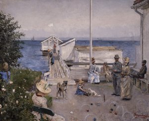 Le Quai à Åsgårdstrand - Hans Olaf Heyerdahl