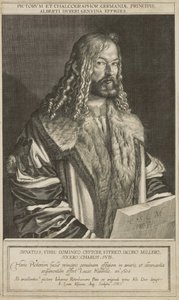 Portrait de Dürer, gravé par Lucas Kilian - Hans Rottenhammer