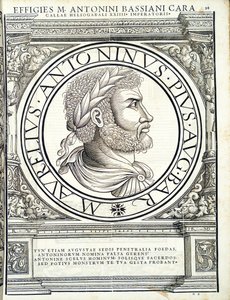 Héliogabale, illustration de Imperatorum romanorum omnium orientalium et occidentalium verissimae imagines ex antiquis numismatis - Hans Rudolf Manuel Deutsch