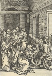 Christ lavant les pieds de Saint Pierre, de Speculum passionis domini nostri Ihesu Christi, 1507