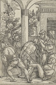 La Flagellation, de La Vie du Christ, vers 1511-12 - Hans Schäufelein the Elder