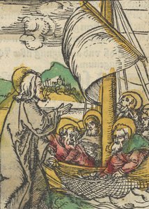 La deuxième pêche miraculeuse par Saint Pierre, de Das Plenarium, 1517