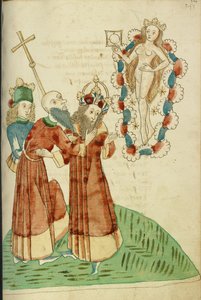 Le roi Avenir, Josaphat et un savant païen voient la personnification de Vénus