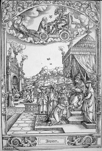 La planète Jupiter (gravure sur bois)