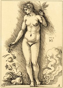 Cérès, répandant des fruits - Hans Sebald Beham