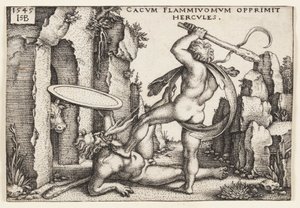 Hercule et Cacus - Hans Sebald Beham