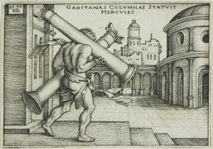 Hercule et colonnes de Gaza - Hans Sebald Beham