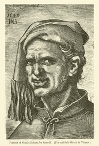 Autoportrait du peintre et graveur allemand Sebald Beham - Hans Sebald Beham