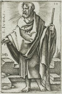 Saint Jude, planche 10 de Les Douze Apôtres - Hans Sebald Beham
