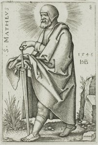 Saint Matthieu, planche 8 des Douze Apôtres - Hans Sebald Beham