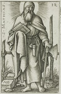 Saint Matthias, planche 12 des Douze Apôtres - Hans Sebald Beham
