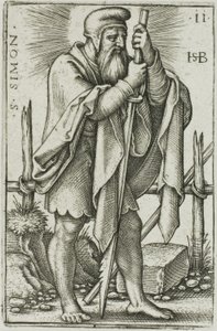 Saint Simon, planche 11 des Douze Apôtres - Hans Sebald Beham