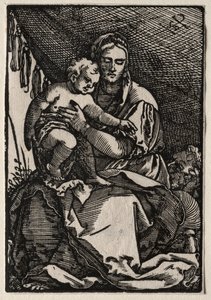 La Sainte Famille sous une tente