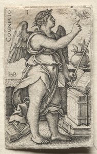 La Connaissance de Dieu et les Sept Vertus Cardinales : Connaissance de Dieu - Cognicio - Hans Sebald Beham