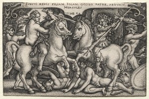 Hercule enlève Iole - Hans Sebald Beham