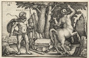 Hercule tirant sur Nessus - Hans Sebald Beham