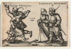 Le mariage paysan ou les douze mois : 7 Jacob Hewmon 8-Laurencius Augstmon