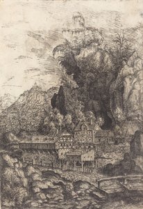 Paysage avec un moulin à eau, 1553
