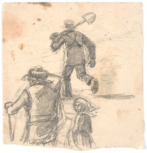 Études de figures pour une image d