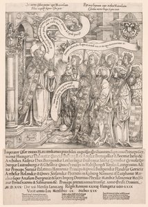 Maximilien présenté par ses saints patrons au Tout-Puissant - Hans Springinklee