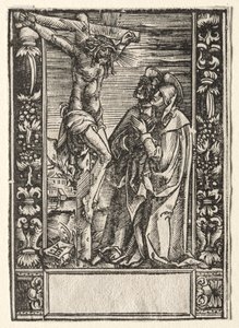 Sainte Marie et Saint Jean devant la croix - Hans Springinklee
