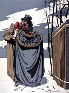 Sur la neige, scène galante