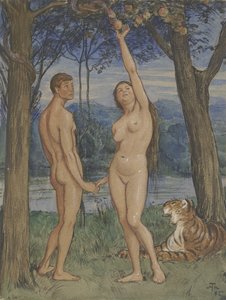 Adam et Ève - Hans Thoma