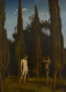 Apollon et Marsyas - Hans Thoma