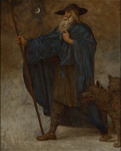 Décembre (Wotan et les loups) - Hans Thoma