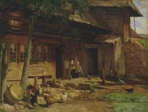 La maison parentale à Bernau, 1866 - Hans Thoma