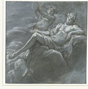 Bacchus avec une coupe et un Silène