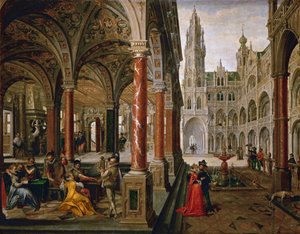 Palais avec musiciens - Hans Vredeman de Vries