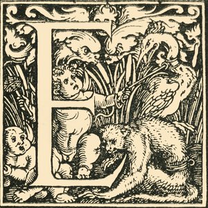 E - Un alphabet par Hans Weiditz, vers 1520-1521, 1908
