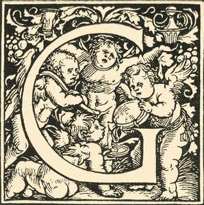 G - Un alphabet par Hans Weiditz, c. 1520-1521, 1908