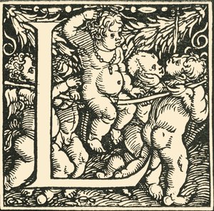 L - Un alphabet par Hans Weiditz, vers 1520-1521, 1908